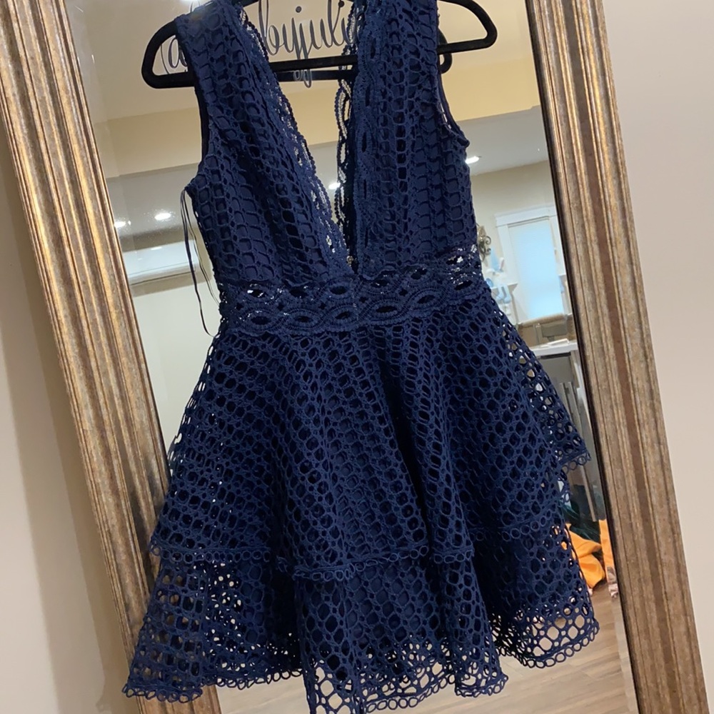 Navy blue dress